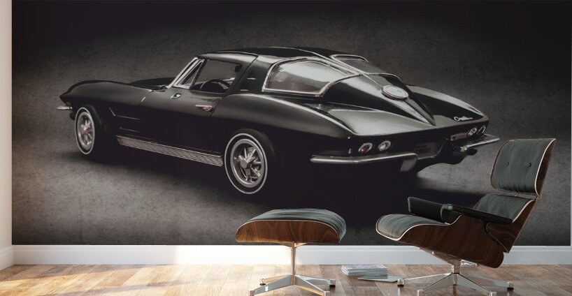 63 Chevrolet Corvette Stingray Wall Murals