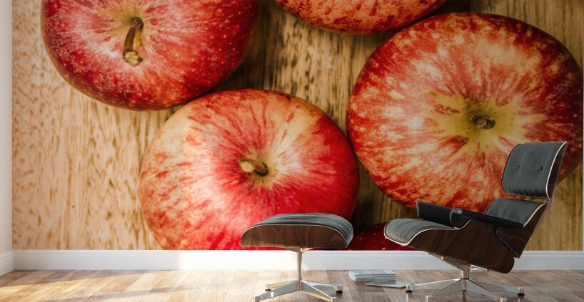Delicious red apples Wall Murals
