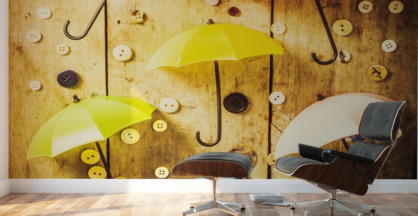 In rainy fashion Wall Murals