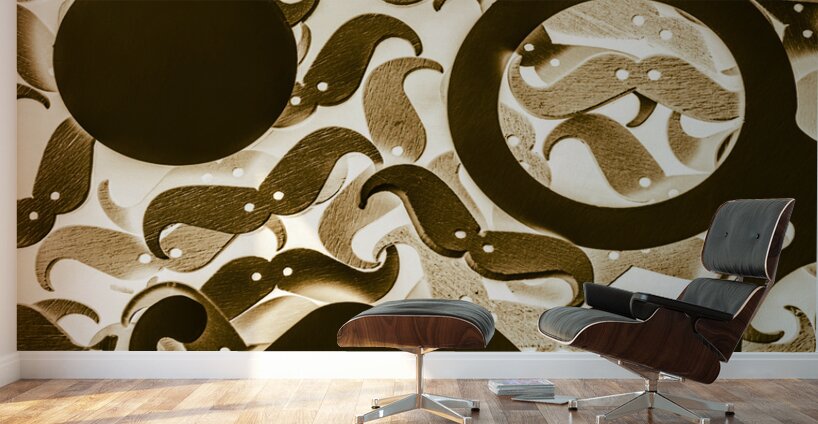 Hairy Hipster Wall Murals