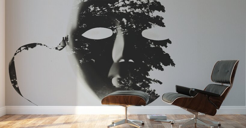 Unmasking in silence Wall Murals