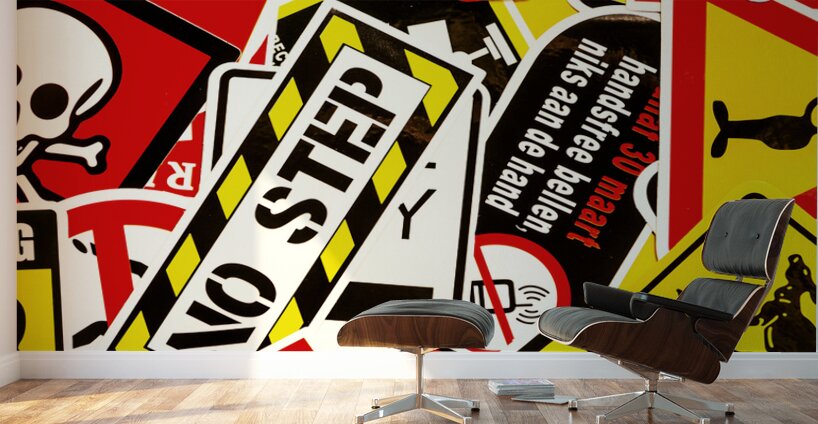 Street sign city Wall Murals