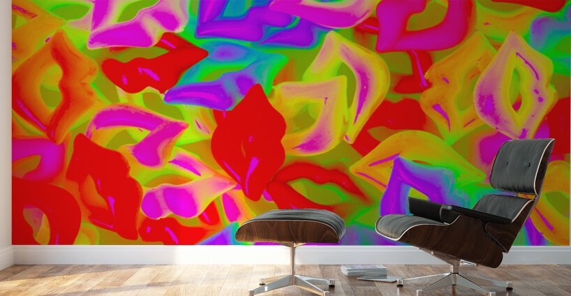 Neon love Wall Murals