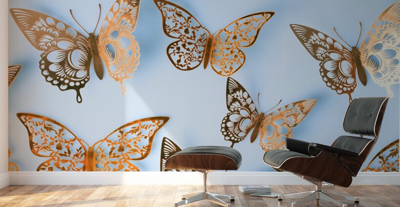 Dancing on a sky blue canvas Wall Murals