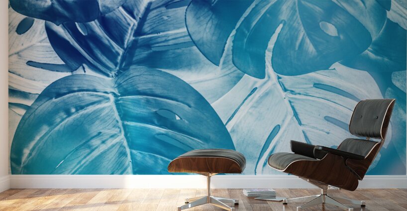 Tropical blue Wall Murals