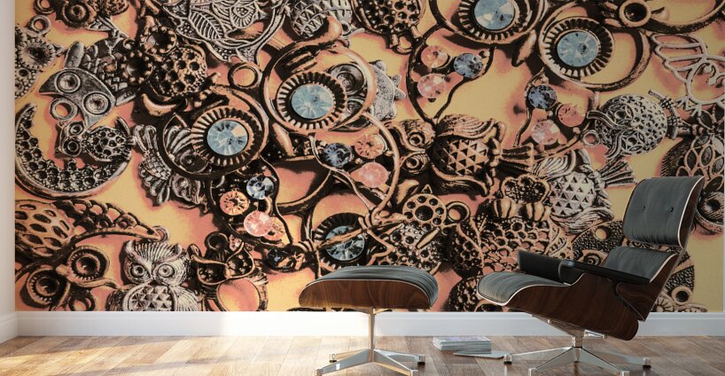 Antique owl consortium Wall Murals