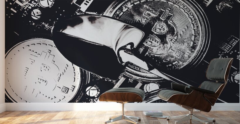 Hashrate harvest Wall Murals