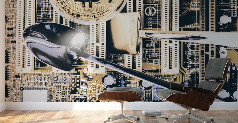 Crypto mine Wall Murals