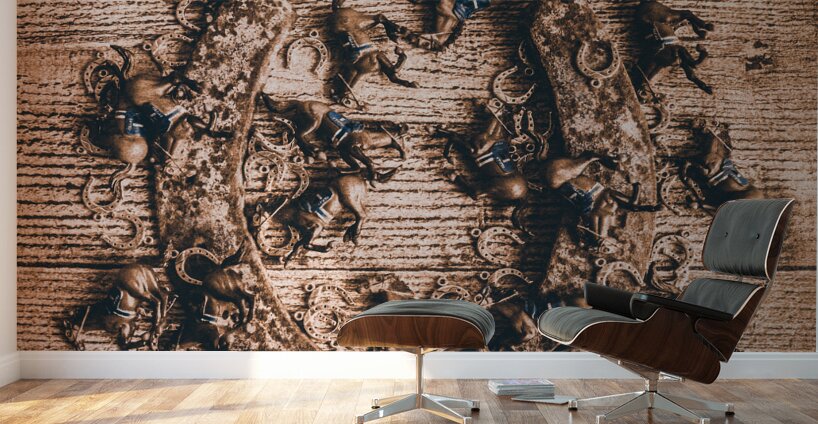 Horseshoe racing Wall Murals