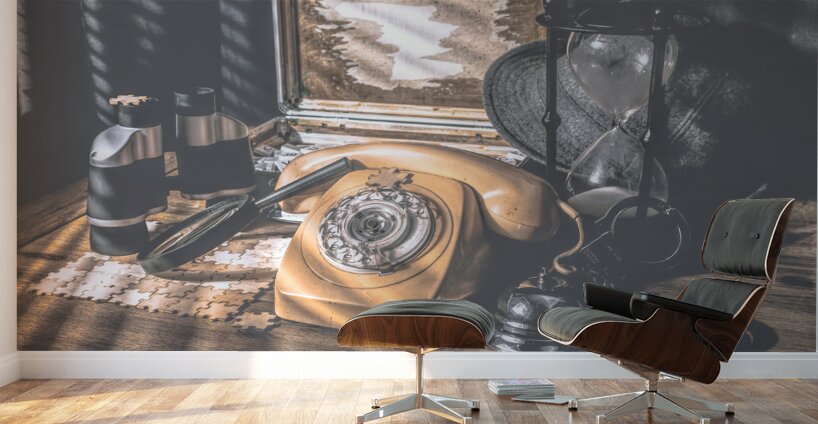 Clues in the study Wall Murals