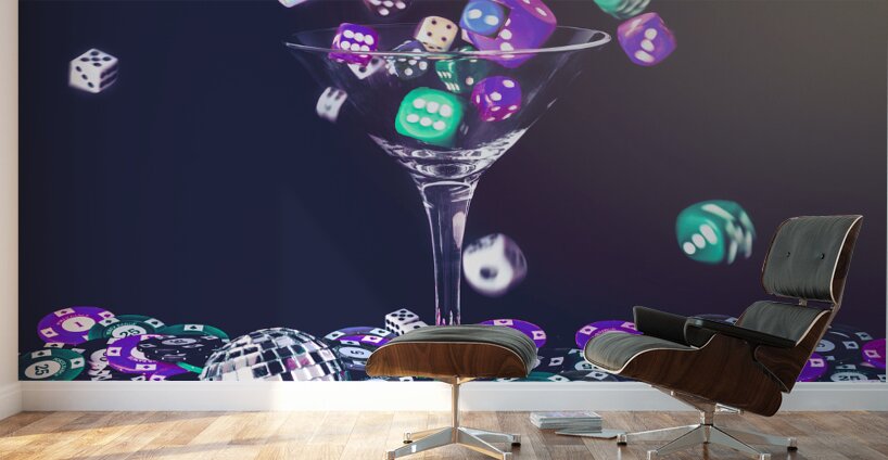 Neon roll Wall Murals