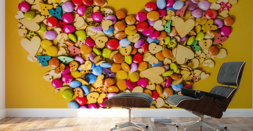 Sweet Hearts Wall Murals