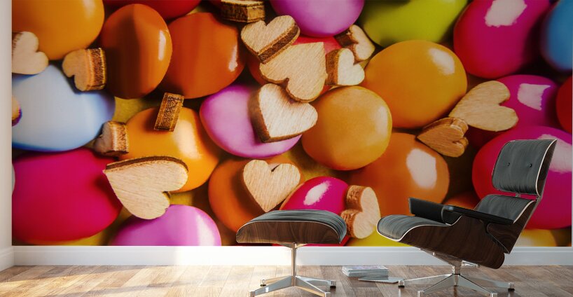 Candy Heart Co Wall Murals