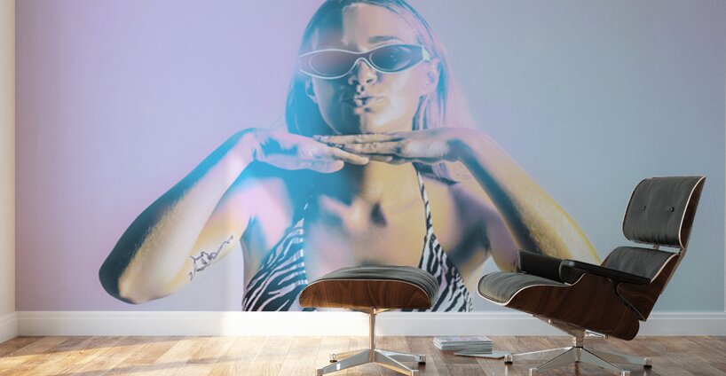 Beach Babe Pop Art Wall Murals