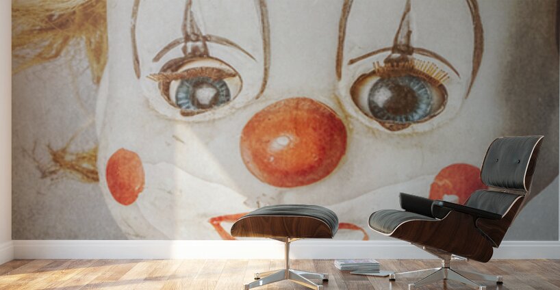 Clown Face Wall Murals