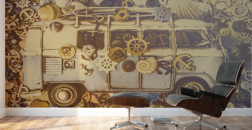 Coastal Charm Camper Wall Murals