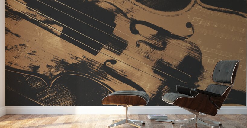 A Wooden Performance  Wall Murals