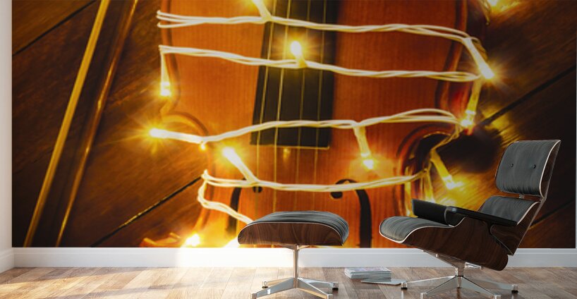 Playing Fiddle Wall Murals