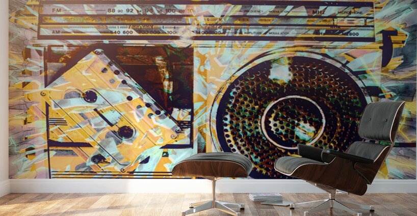 Ghetto Blaster Wall Murals