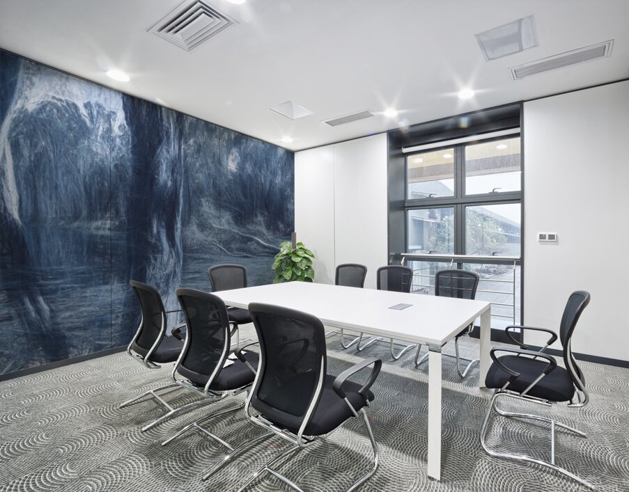 Reflections from blue yonder Wall Printing