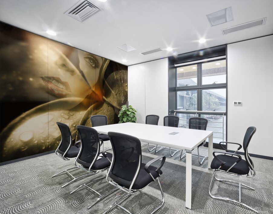 Organic makeup and skincare girl Wall Printing