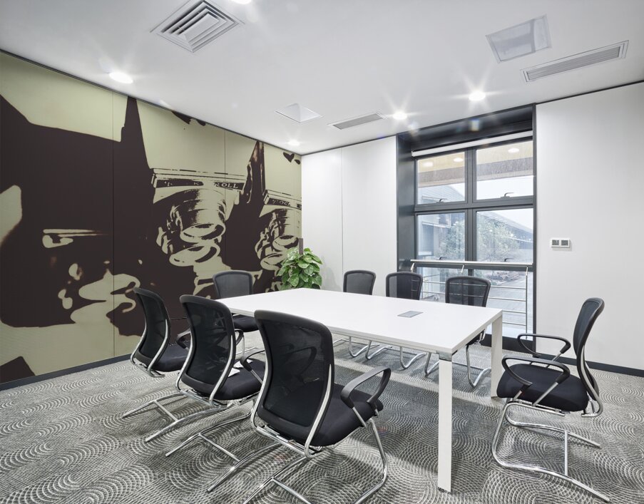 Monochromatic antique cameras and photos Wall Printing