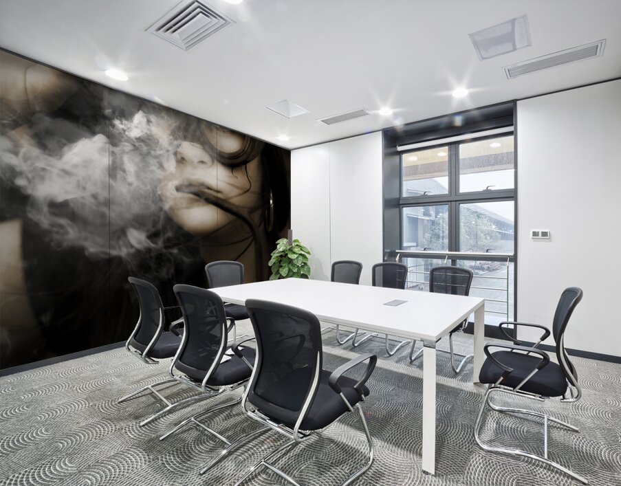 Smoking Hot Industrial Worker Wall Printing