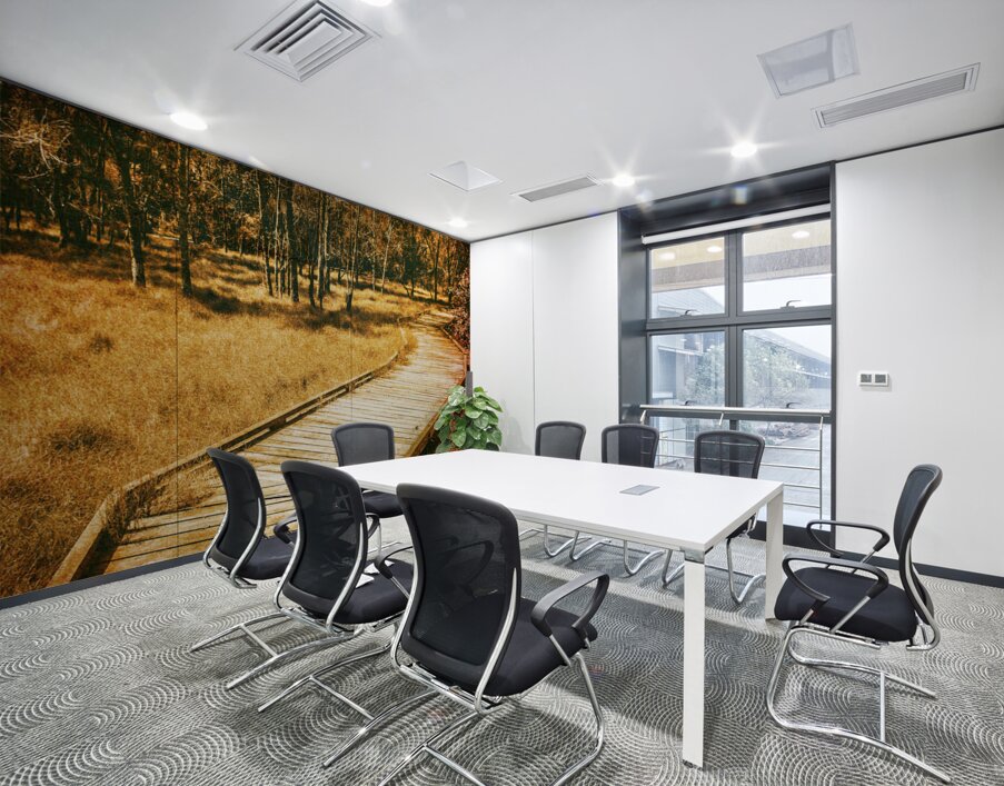 Path to autumn marshlands Wall Printing