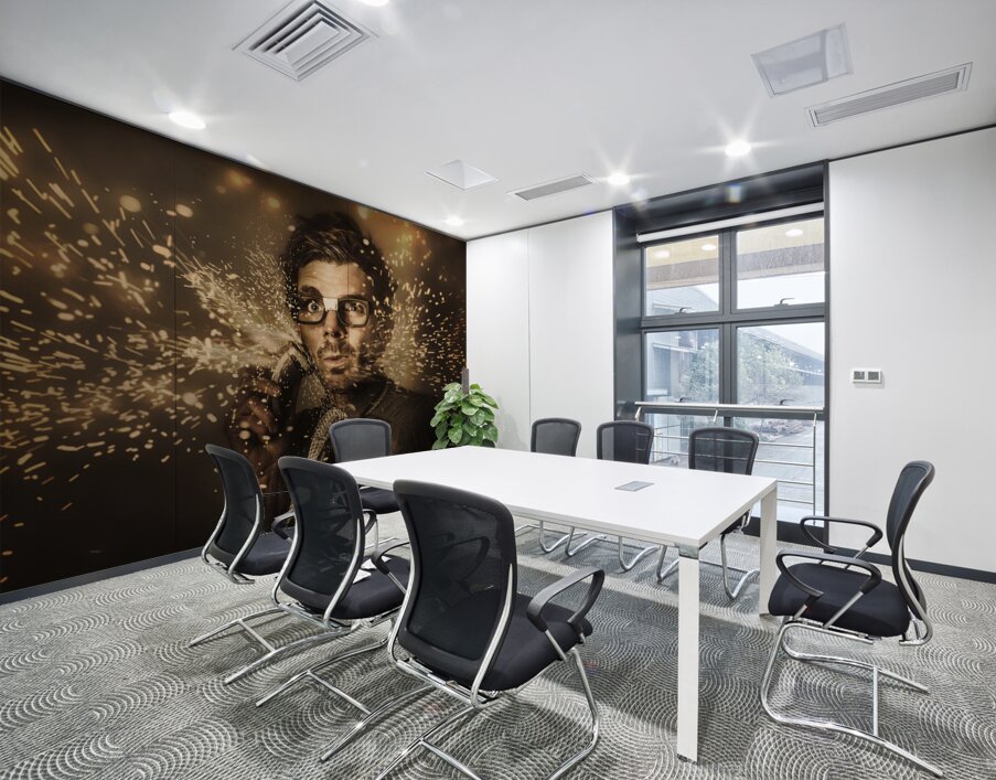 Funny male beauty and fashion nerd Wall Printing