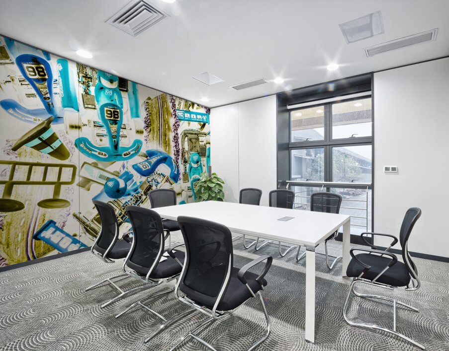 Motorised bedlam Wall Printing