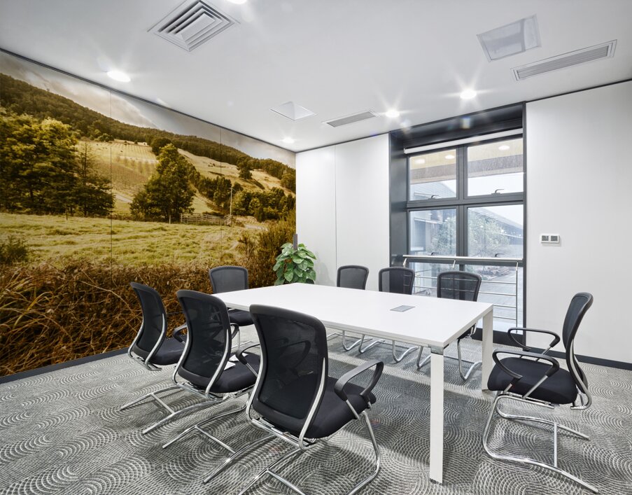 Cygnet rustic farming fields Wall Printing