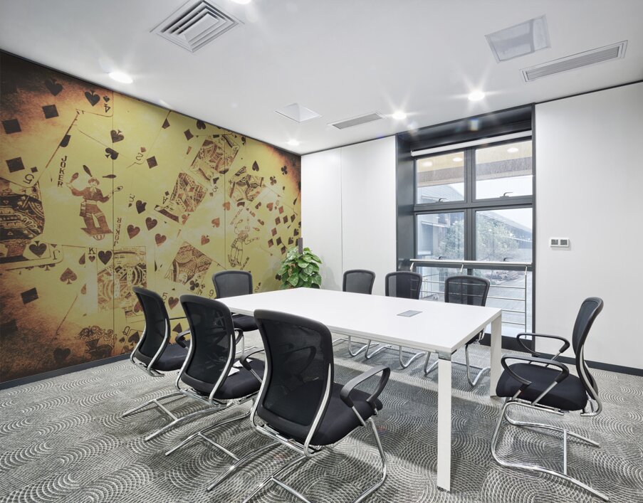 Vintage poker card background Wall Printing