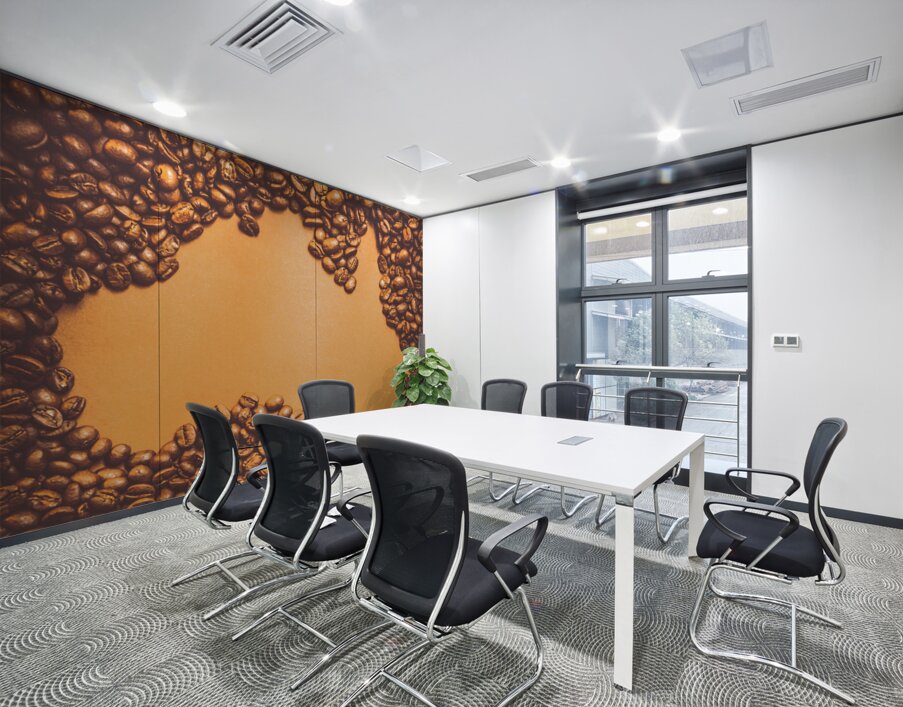 Roasted Australian coffee beans background Wall Printing