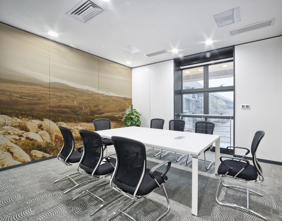 Muted mountain views Wall Printing