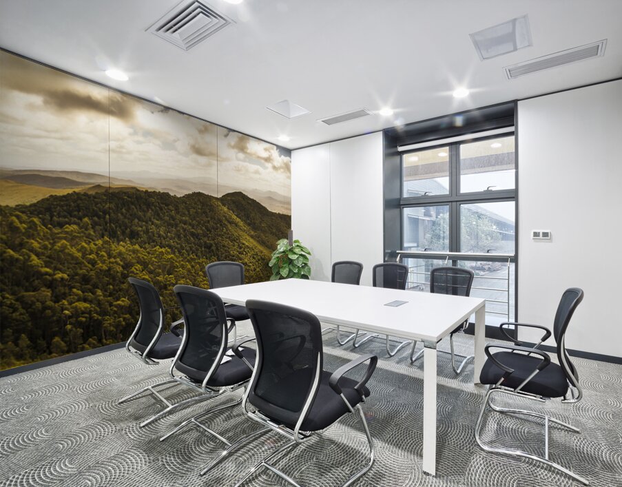View from halfway up Mount Zeehan Wall Printing