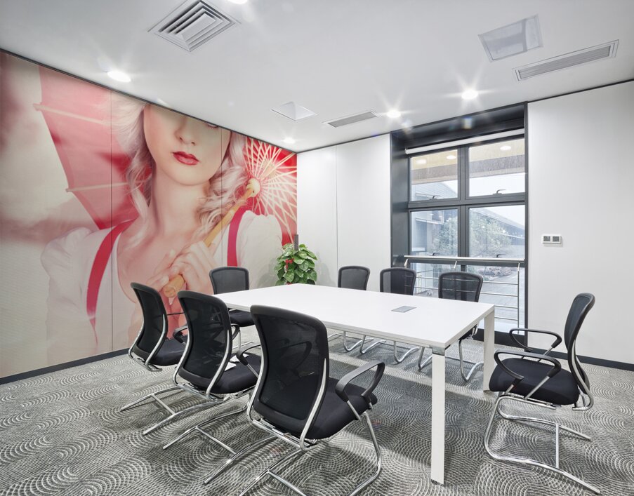 Sexy blonde vintage pinup girl. Field of dreams Wall Printing