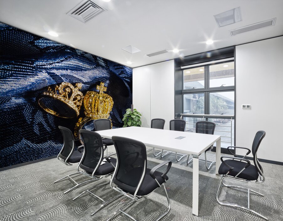 Royal blue couple Wall Printing