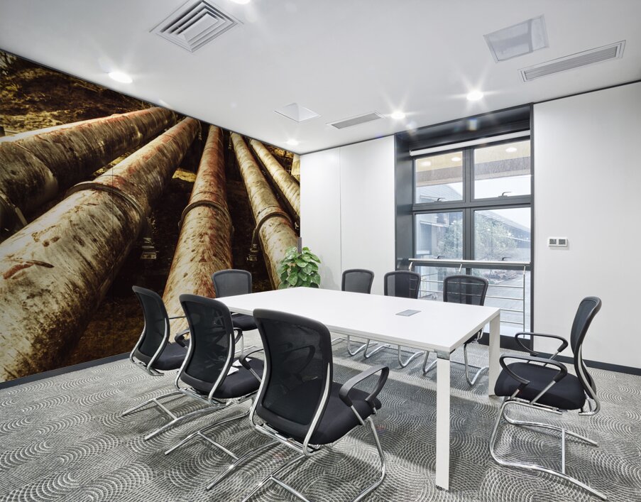 Hydroelectric pipeline Wall Printing