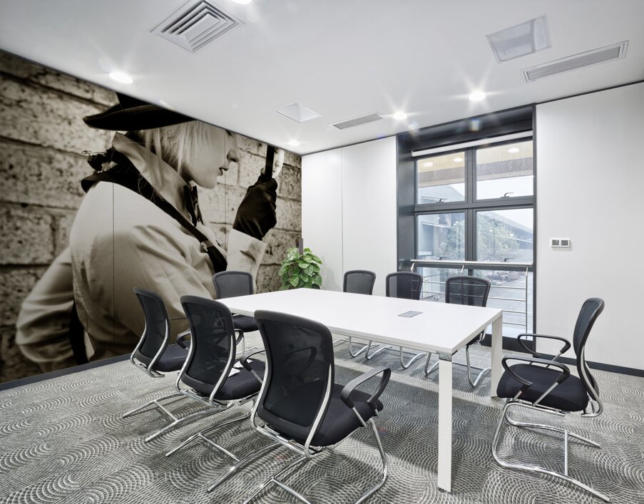 Vintage Detective Wall Printing