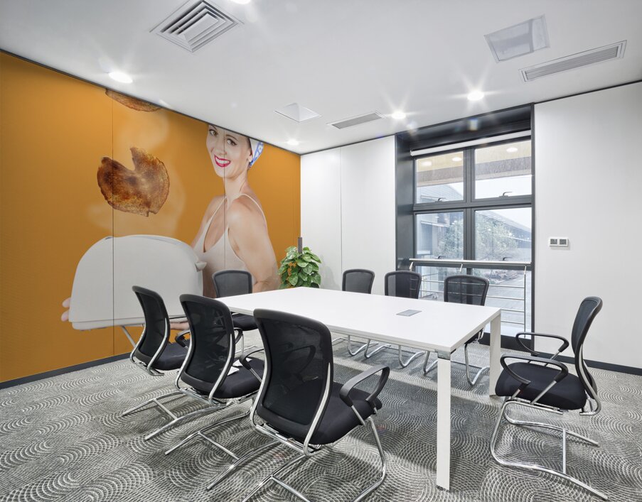 Breakfast at the retro roadhouse Wall Printing