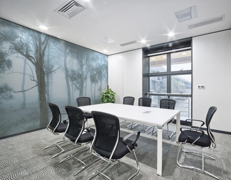 Wild blue woodland Wall Printing