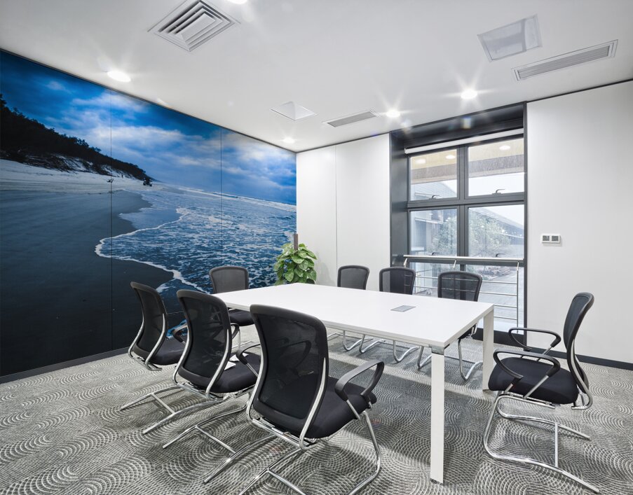 Moody blue Wall Printing