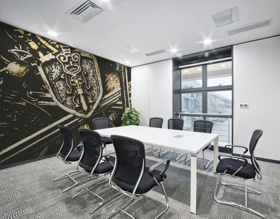 Medieval crests and swords Wall Printing