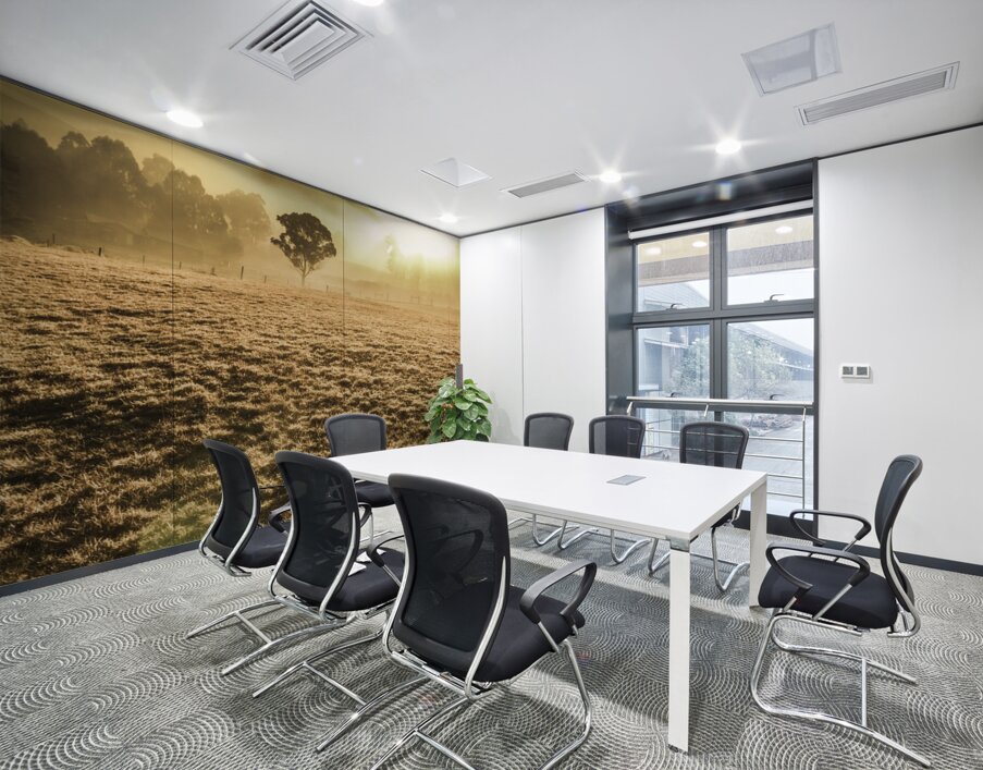 Plain morning Wall Printing