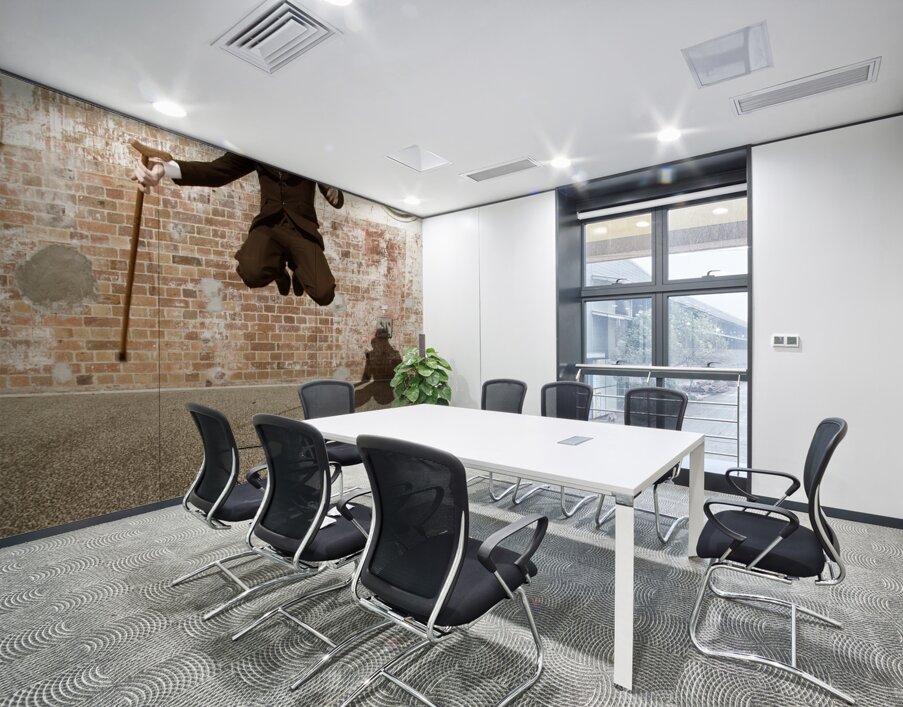 Man Jumping For Joy Wall Printing