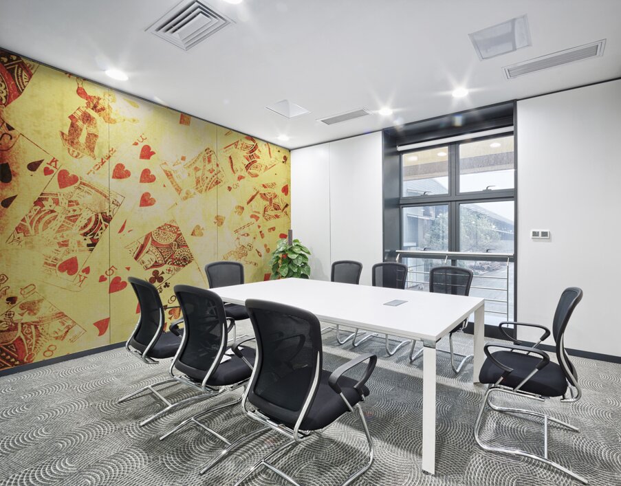 Vintage poker background Wall Printing