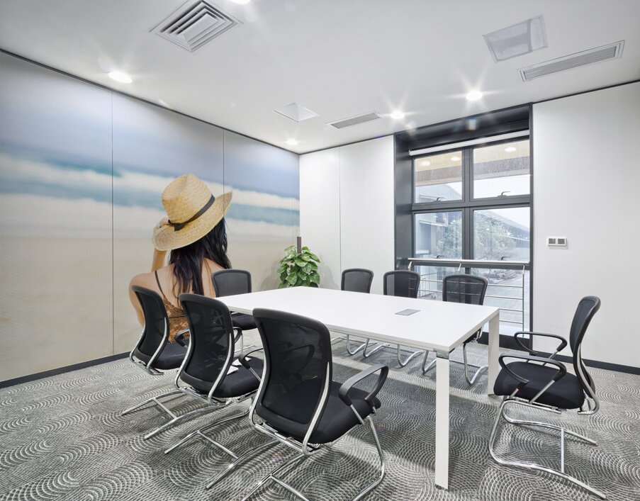 Gazing Out At The Ocean Wall Printing