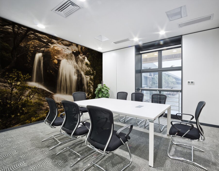 Rocky mountain waterfall Wall Printing