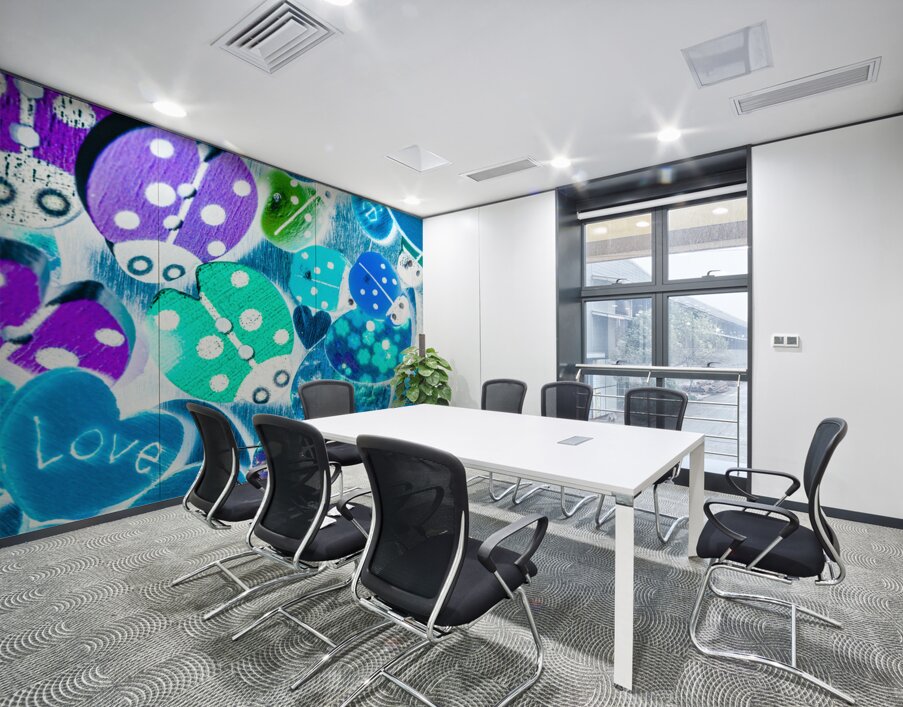 Love leaves and ladybeetles Wall Printing