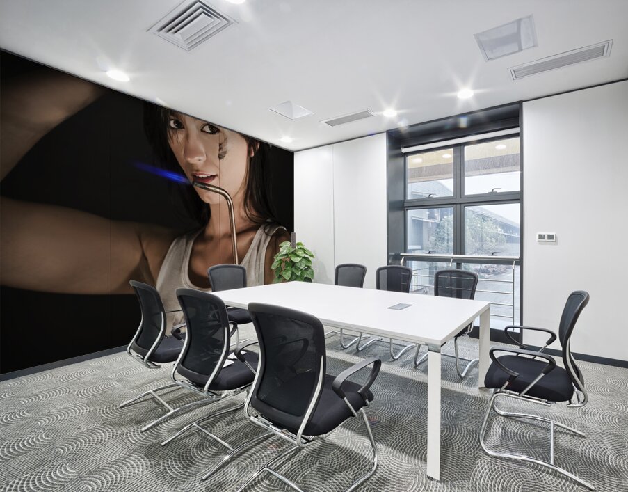 Female Panel Beater Wall Printing